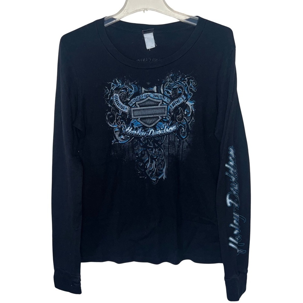 Harley-Davidson Long Sleeved Tee with Thumb Holes Grand Canyon Women’s Large